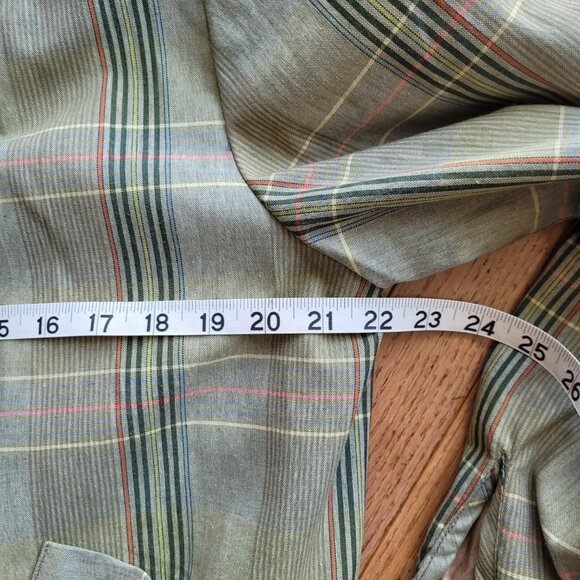 Conrad C Collection Plaid Bomber Jacket Collar SZ 12 Preppy Tennis Prep - Picture 13 of 16